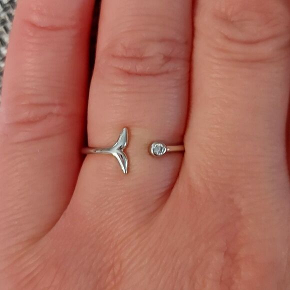 925 Sterling Silver Mermaid Ring - Picture 2 of 6